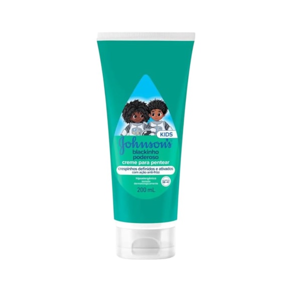 Creme para Pentear Johnson's Kids Blackinho Poderoso 200ml