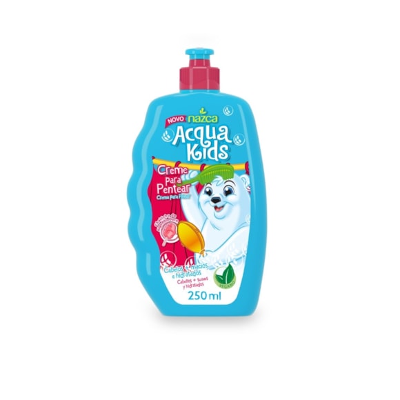 Creme Para Pentear Nazca Acqua Kids Infantil Algodão Doce 250ml