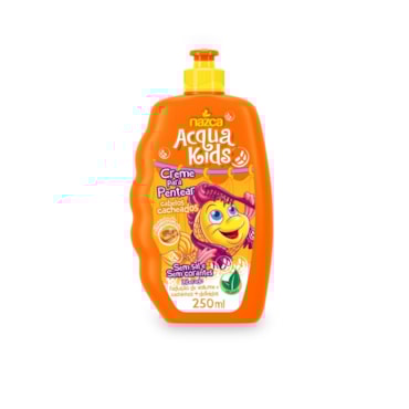 Creme Para Pentear Nazca Acqua Kids Infantil Cabelos Cacheados Mamão 250ml