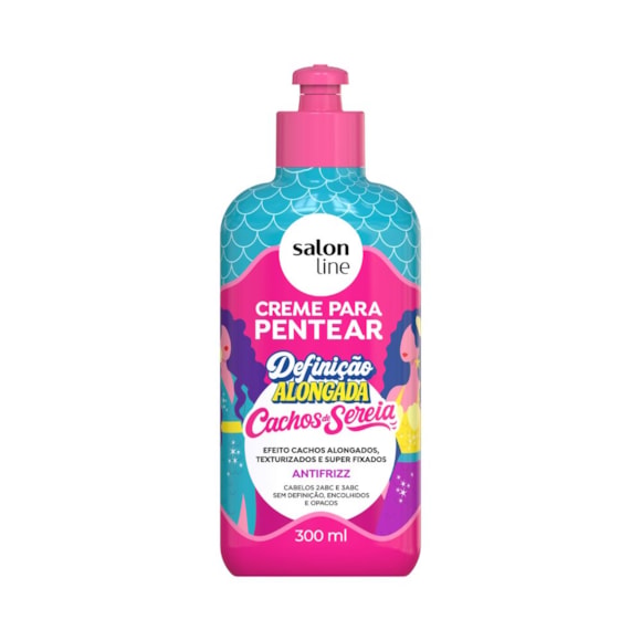 Creme para Pentear Salon Line Cachos de Sereia Definição Alongada 300ml