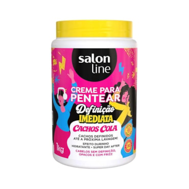 Creme Para Pentear Salon Line Definição Imediata Cachos Cola 1kg