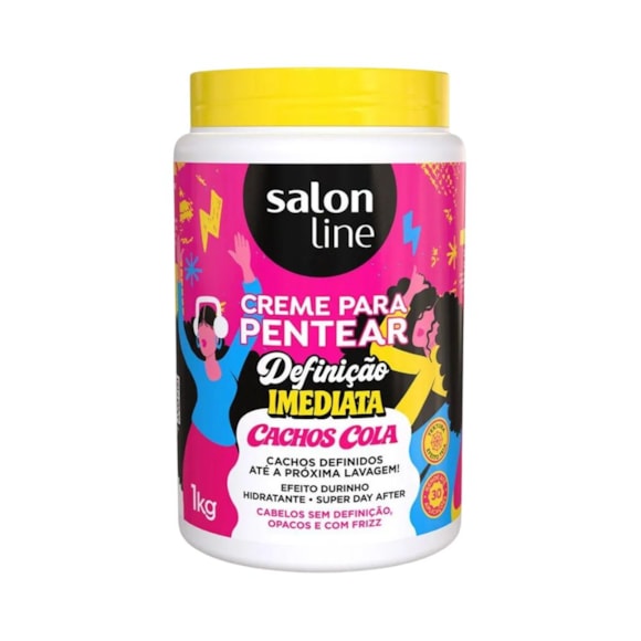 Creme Para Pentear Salon Line Definição Imediata Cachos Cola 1kg