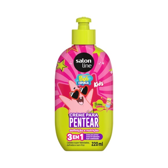 Creme para Pentear Salon Line Kids Patrick Definição e Nutrição 220ml