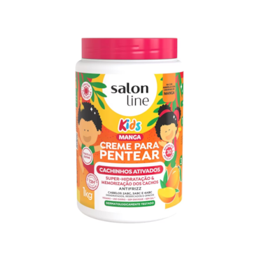 Creme para Pentear Salon Line Manga Kids Cachinhos Ativados 1kg