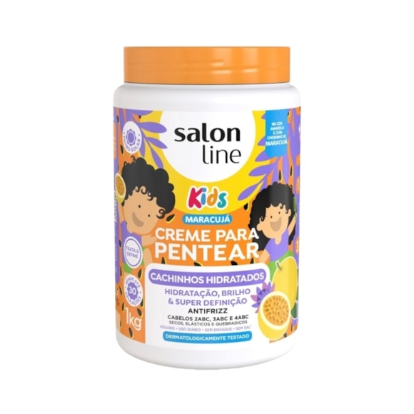 Creme para Pentear Salon Line Maracujá Kids Hidratante 1kg