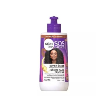 Creme Para Pentear Salon Line Super Óleo Nutritivo SOS 300ml