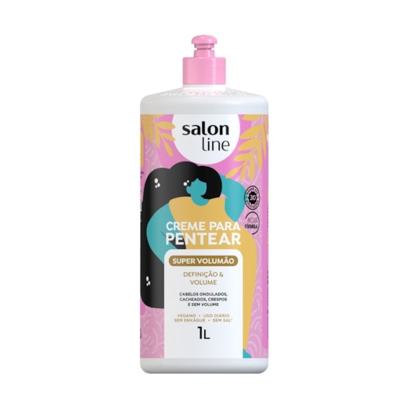 Creme Para Pentear Salon Line Super Volumão 1L