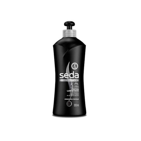 Creme Para Pentear Seda Pretos Luminosos 300Ml