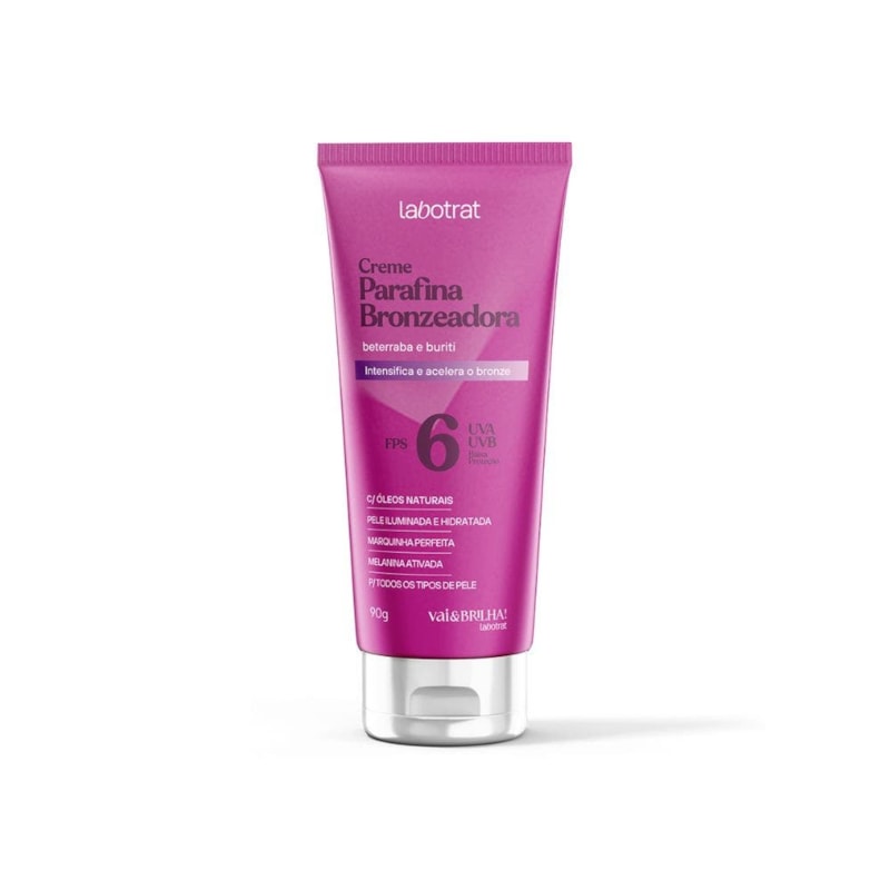 Creme Parafina Bronzeador Labotrat Beterraba e Buriti Vai e Brilha Fps