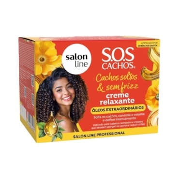 Creme Relaxante Salon Line Cachos Soltos E Sem Frizz Óleos Extraordinários 200g