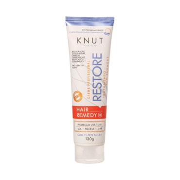 Creme Tratamento Capilar Finalizador Hair Remedy Restore Knut 130gr