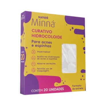 Curativo Minná Hidrocoloide Acne/Espinha Estrela C/20