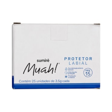 Cx Protetor Labial Muah! FPS 15 25 Unidades