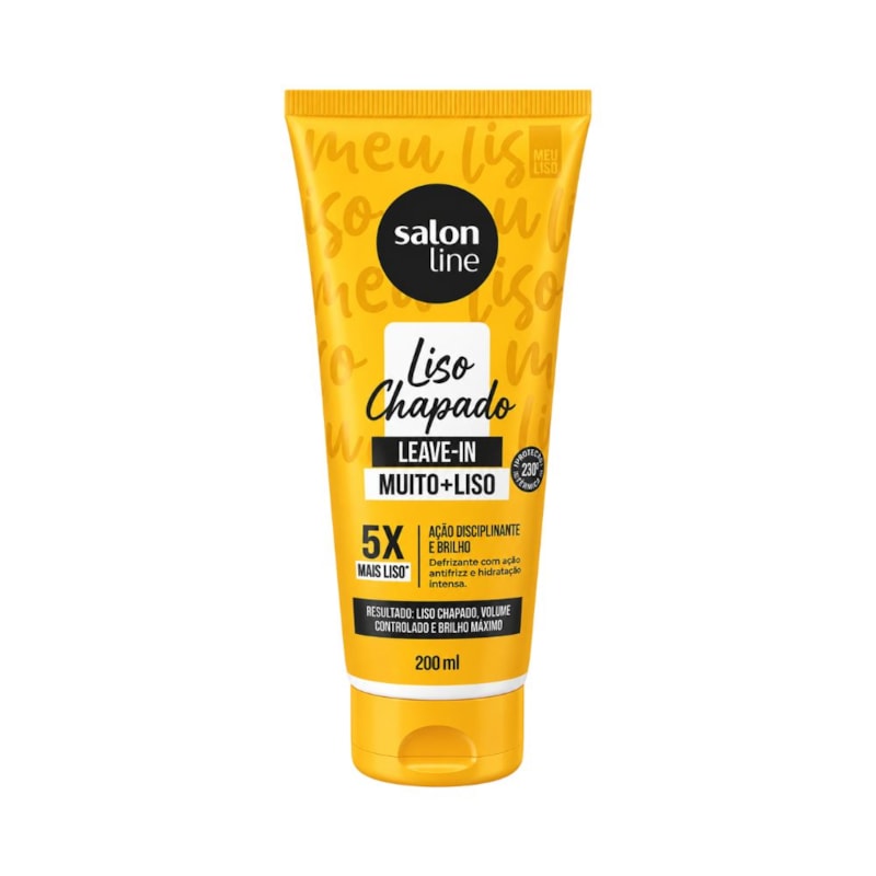 Defrizante Protetor Térmico Meu Liso Muito + Liso Salon Line 200ml
