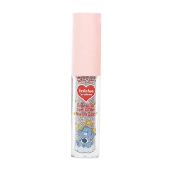 Delineador Líquido Glitter Cor 01 Nuvem Rosa Ursinhos Carinhosos Dalla 3,5ml