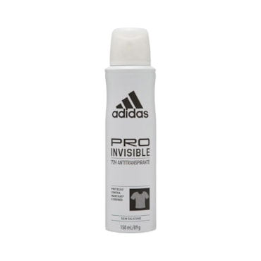 Desodorante Adidas Feminino Aerossol Antitranspirante Pro Invisible 150ml