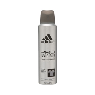 Desodorante Adidas Masculino Aerossol Antitranspirante Pro Invisible 150ml