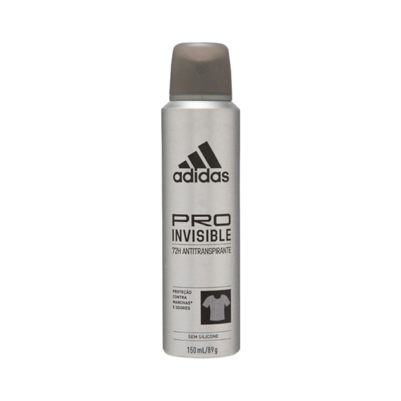 Desodorante Adidas Masculino Aerossol Antitranspirante Pro Invisible 150ml