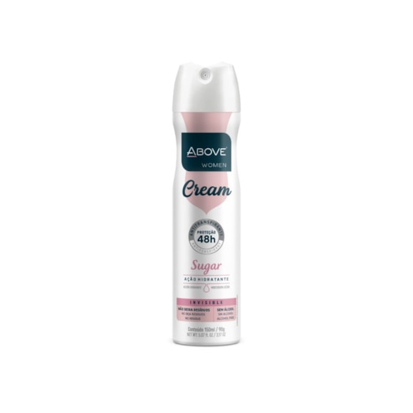 Desodorante Aerosol Above Zero Cream Sugar Women 150ml
