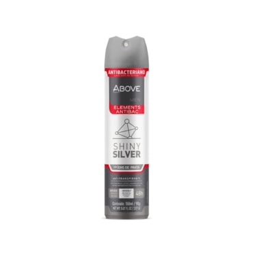 Desodorante Aerosol Above Zero Elements Shiny Silver Al 150ml