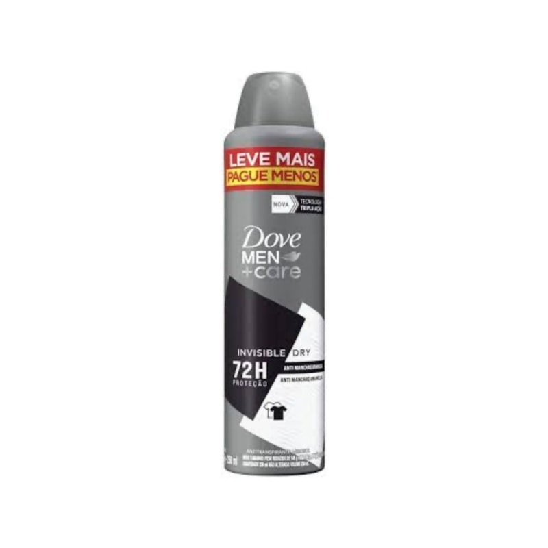 Desodorante Aerosol Dove Men Inv Dry 250ml