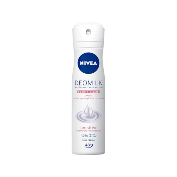 Desodorante Aerosol Nivea Deomilk Feminino Sensitive 150ml