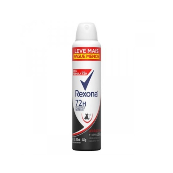Desodorante Aerosol Rexona Feminino Antbacterial Invisible 250ml