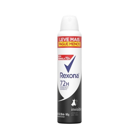 Desodorante Aerosol Rexona Feminino Invisible 250ml
