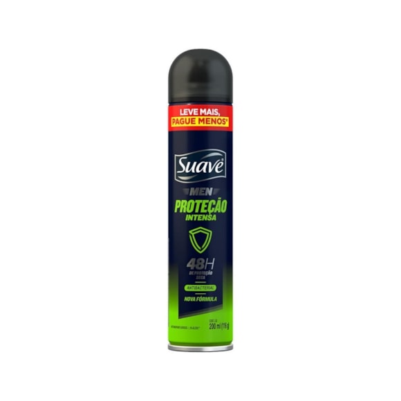 Desodorante Aerosol Suave Antitranspirante Proteção Intensa Men 200ml