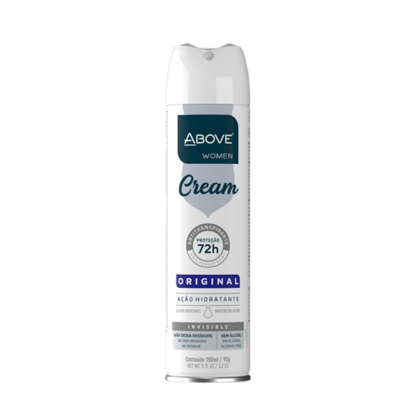Desodorante Aerossol Above Women Cream Original 72h 150ml
