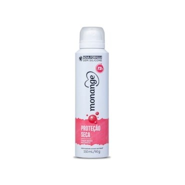 Desodorante Aerossol Antitranspirante Monange Feminino Proteção Seca 150ml