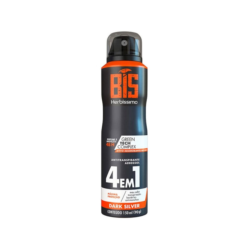 Desodorante Aerossol Herbissimo Dark Silver 150ml