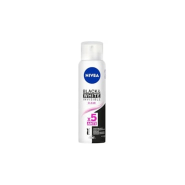 Desodorante Aerossol Nivea Feminino Invisible Black White 150ml