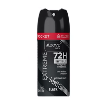 Desodorante Aerossol Pocket Above Extreme Invisible 72h 100ml
