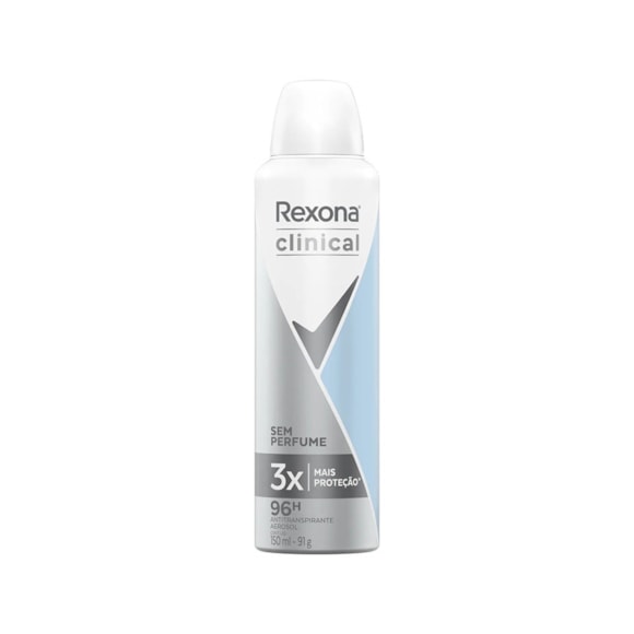 Desodorante Aerossol Rexona Clinical Sem Perfume 150ml