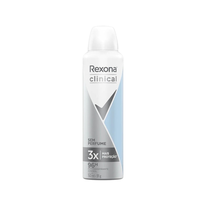 Desodorante Aerossol Rexona Clinical sem Perfume 150ml