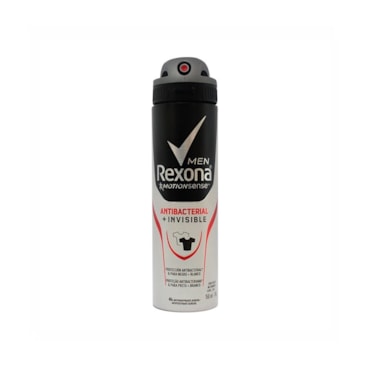 Desodorante Aerossol Rexona Masculino Antibacterial Invisible 150ml