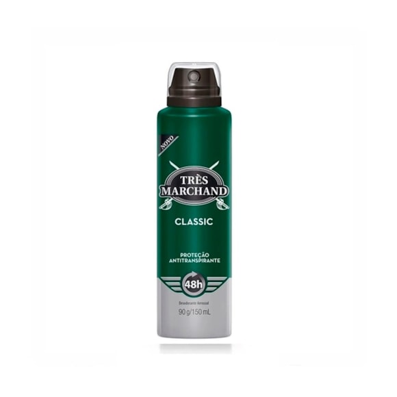 Desodorante Aerossol Três Marchand Classic 150ml