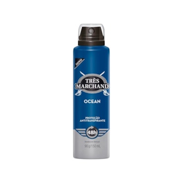 Desodorante Aerossol Três Marchand Ocean 150ml