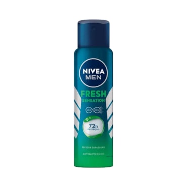 Desodorante Antitranspirante Aerosol Nivea Men Fresh Sensation Masculino 72h 150ml