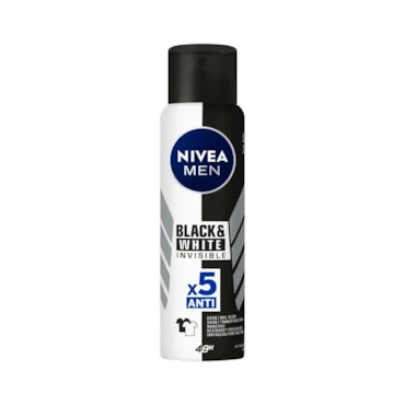 Desodorante Antitranspirante Aerossol Nivea For Men Invisible Black e White Power 150ml