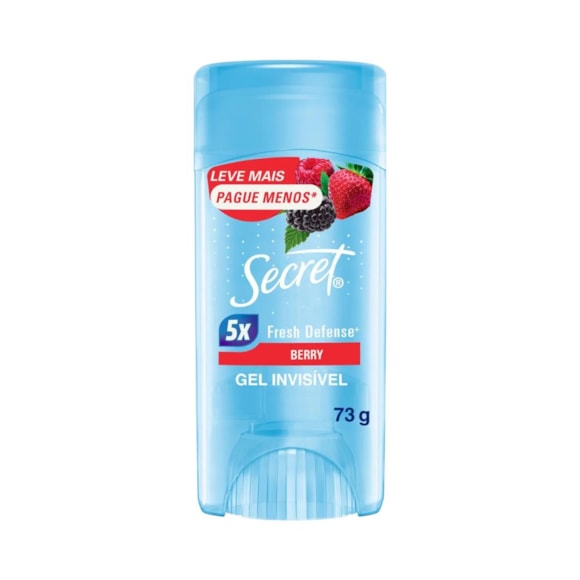 Desodorante Antitranspirante Gel Invisível Secret Berry 48h Feminino 73g