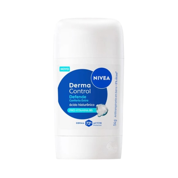 Desodorante Antitranspirante Stick Nivea 72h Derma Control Defende 54g