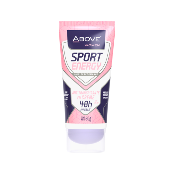 Desodorante Bisnaga Above Sport Energy Women 50g