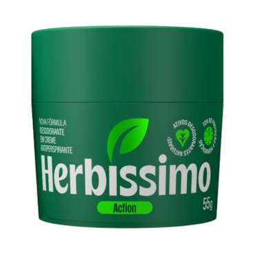 Desodorante Creme Herbissimo Action 55g