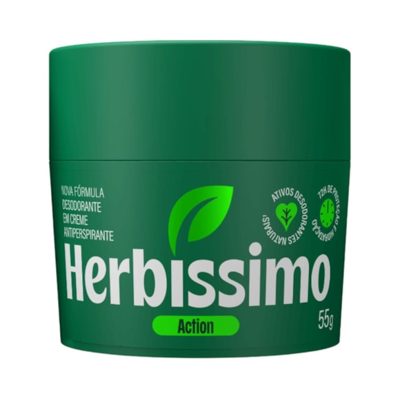 Desodorante Creme Herbissimo Action 55g