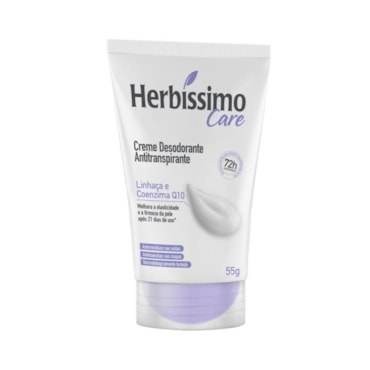 Desodorante Cremoso Herbíssimo Care Linhaça E Coenzima Q10 55g