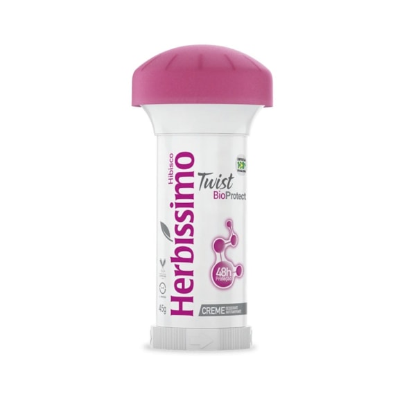 Desodorante Cremoso Stick Herbíssimo Bioprotect Hibisco 45gr