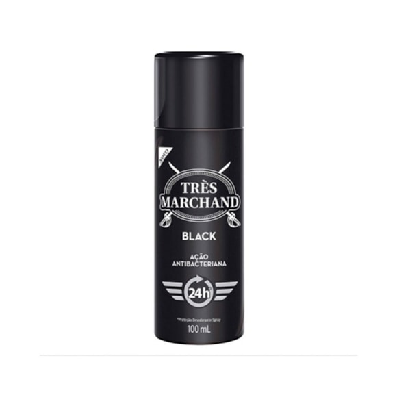 Desodorante Líquido Tres Marchand Black 100ml 