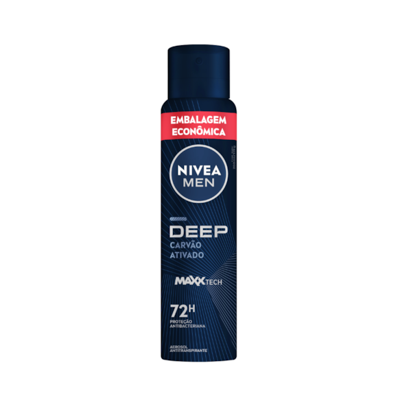 Desodorante Masculino NIVEA MEN Deep Carvão Ativado 200ml